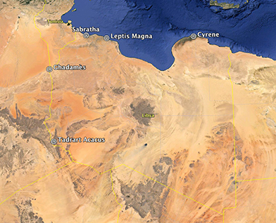 Map of Libya. Courtesy of Susan Kane.