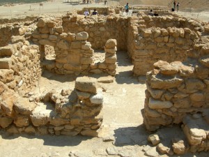 View of Khirbet Iskandar from the east.  