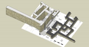 Plan of Khirbet Iskandar gate. 