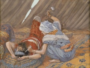 James Tissot, Jael Smote Sisera, and Slew Him, 1902. 