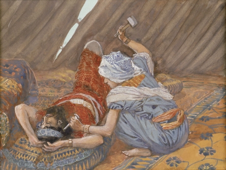 James Tissot, Jael Smote Sisera, and Slew Him, 1902.