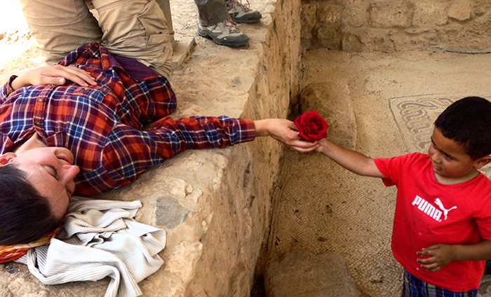 Figure 5: Community Outreach: Chiara Panicucci and friend.